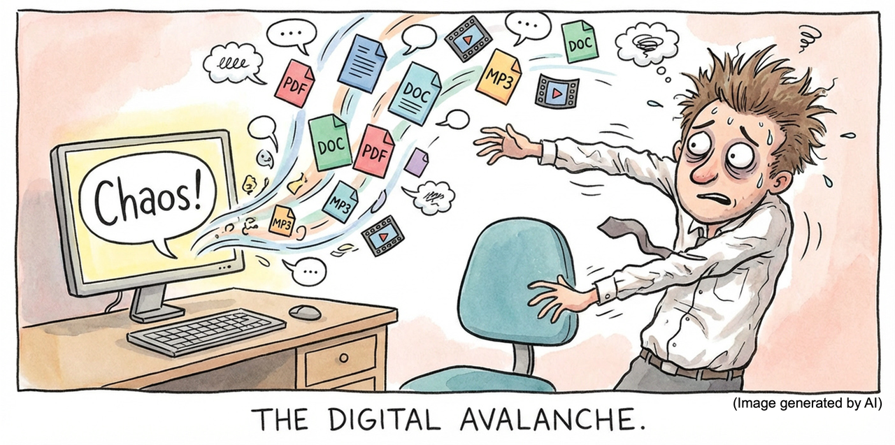 AI memory system illustration